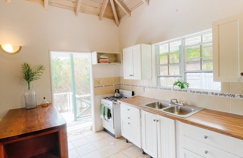 Falmouth Harbour Cottage | Aloe Cottage, Cute 2 Bedroom Caribbean Cottage with 2 Verandas