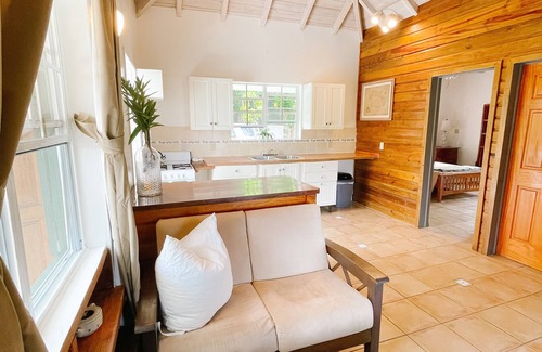 Falmouth Harbour Cottage | Aloe Cottage, Cute 2 Bedroom Caribbean Cottage with 2 Verandas