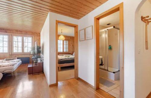 Reichenbach im Kandertal Apartment | Alpine View Chalet Private Garden & Lake Views