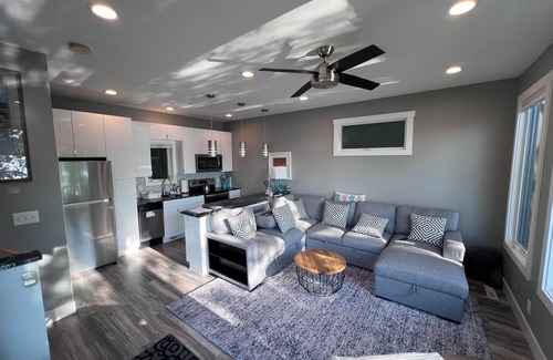 Turtle Lake House | Amazing fall colors, modern lakefront home with fire pit, dock, optional pontoon