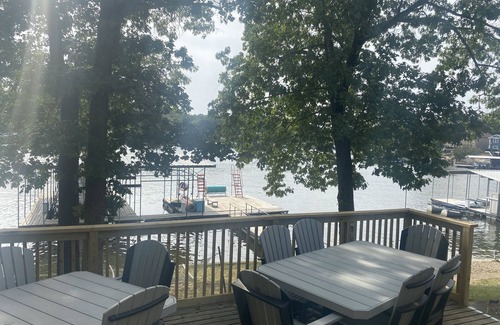Gravois Mills House | Amazing Lake Experiences! Private Hot Tub, Aamazing Dock, Firepit & Two Layers of Decks