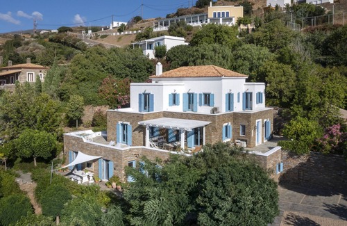 Steniai Villa | Andros 5 Up · Seaside luxury villa