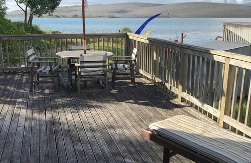Kawhia House | Aotea Retreat. Stunning Harbourside beach front.