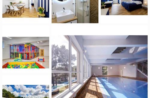 Poddabie Apartment | Apartament 10B Niebieskie Apartamenty Poddąbie dawniej Blue Marine z basenem krytym, odkrytym, salą zabaw, animacjami