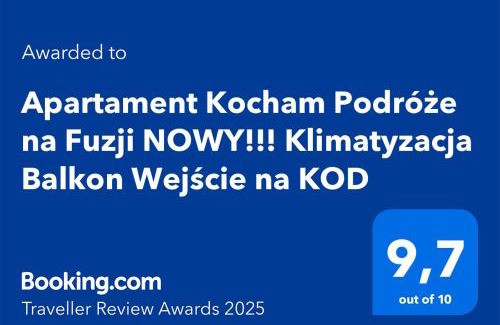 Lodz Apartment | Apartament Kocham Podróże na Fuzji NOWY! Klimatyzacja,Balkon,Wejście na KOD, WiFi, FV