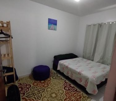 Furnas Apartment | Apartamento 8 no Tremembé quarto cozinha banheiro