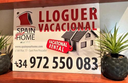 Bon Relax Apartment | Apartamento con A/A, terraza, piscina y parking cercano a la playa y centro de Sant Pere Pescador - ES-89-104
