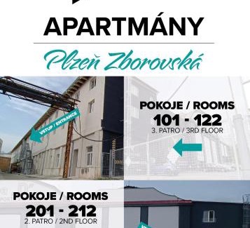 Plzen 3 Apartment | Apartmány Plzeň Zborovská 22 a