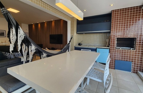 Bertioga Apartment | Apartment with Gourmet Balcony in Costa Azure Building - Itaguaré and Riviera Beaches