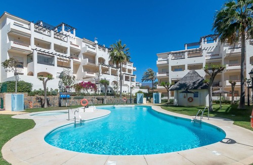 San Luis de Sabinillas Apartment | Apartment 'Residencial Duquesa 1342' with Shared Pool, Wi-Fi and Air Conditioning