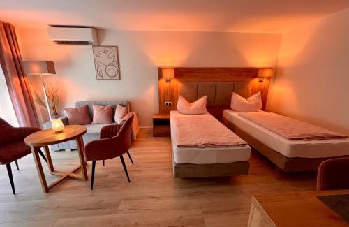 Ergersheim Apartment | Apartment -Amalia- mit Klimaanlage & überdachte Terrasse