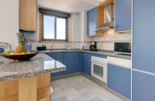 San Luis de Sabinillas Apartment | Apartment "Antonio Gala" with Sea View, Shared Pool & Wi-Fi