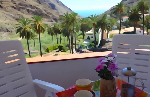 Valle Gran Rey Apartment | Apartment 'Apartamento Nayara C' with Sea View, Shared Terrace and Wi-Fi