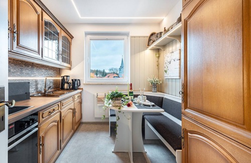 Bad Sachsa Apartment | Apartment 'Appartementwohnung Central Bad' with Mountain View, Private Terrace and Wi-Fi