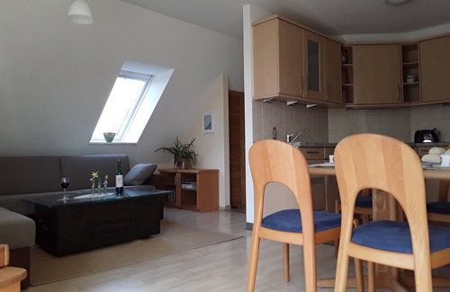 Kalkhorst Apartment | Apartment Bernstein near the Baltic Sea, 2 rooms with balcony, vacation garden & sauna