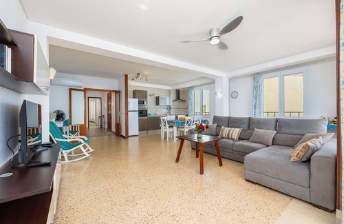 Sa Rapita Apartment | Apartment 'Brisas Vista Mar' with Sea View, Wi-Fi and Air Conditioning