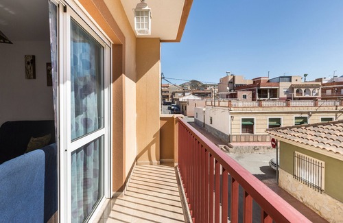 Mazarron Apartment | Apartment 'Carolina De Luxe' with Shared Terrace, Balcony and Wi-Fi