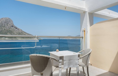 Massouri Apartment | Apartment 'Eros Sea View' with Private Terrace, Wi-Fi and Air Conditioning