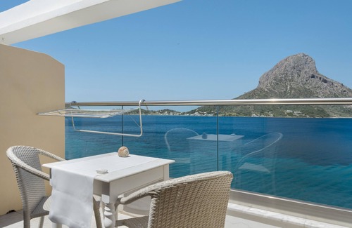 Massouri Apartment | Apartment 'Eros Sea View' with Private Terrace, Wi-Fi and Air Conditioning