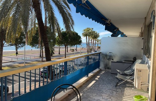 Cros-de-Cagnes Apartment | Apartment facing the sea with terrace and swimming pool in residence le grand large