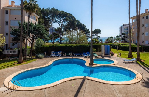 Canyamel Apartment | Apartment 'Oro del Mar IV 01' with Shared Pool, Shared Garden and Wi-Fi