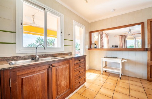 Cala Santany Apartment | Apartment 'Residencial Planta Baja Vista Mar' with Sea View, Shared Pool and Wi-Fi