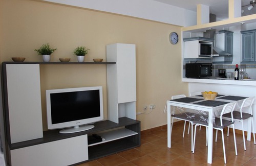 Santiago del Teide Apartment | Apartment right on the beach of Playa de La Arena, with balcony and sea view