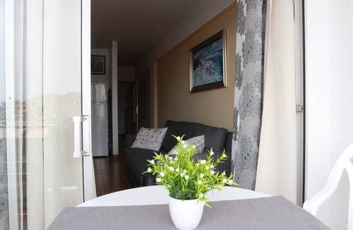 Santiago del Teide Apartment | Apartment right on the beach of Playa de La Arena, with balcony and sea view