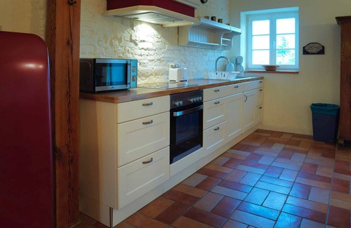 Dalwitz Apartment | Apartment Stellmacher apartment (5 pers.) - FerienGut Dalwitz Old wheelwright
