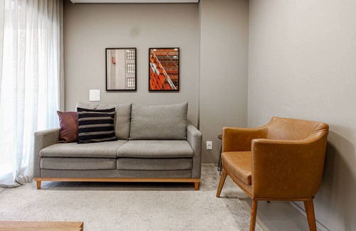 Pinheiros Apartment | Apartment Studio 01 doube bed