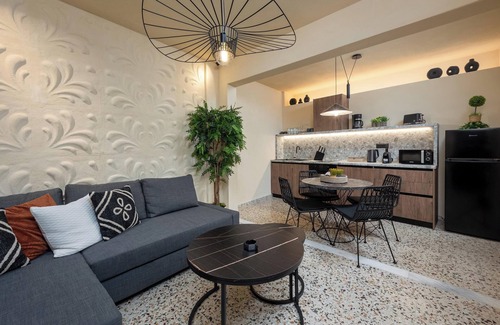 Symi Apartment | Apartment with village view
