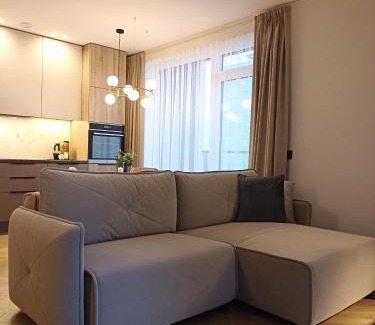 Virsuliskes Apartment | Apartments with a balcony and an impressive terrace on the roof of the house