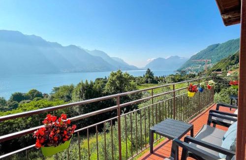 Visgnola Apartment | Appartamento Tivano, balcone con vista lago