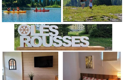 Les Rousses Apartment | Appartement Le Flocon, Joli petit Cocon 4 pers en Rez de Jardin Draps inclus