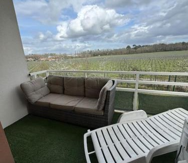 Martillac Apartment | Appartement vue pano sur vignes