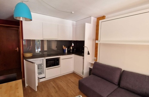 Zinal Apartment | Appartment in a building in Zinal - 1 double bed in the living room (160x200) - kitchen - 1 bathroom