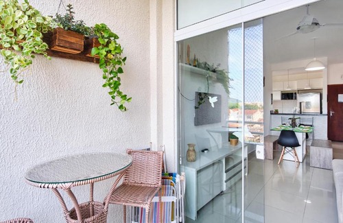 Estufa I Apartment | Apt com piscina e churrasqueira perto da orla do Itagua