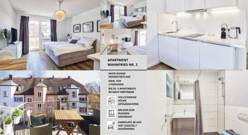 Bayreuth Apartment | Apt Wahnfried No2 - sehr zentrales, ruhiges Cityapartment mit Balkon, Küche, Duschbad & Parkplatz