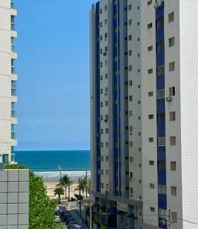 Boqueirao Apartment | Apto ótima localização a 100m da Praia, Piscina, Ar Condicionado, Garagem e Portaria 24h