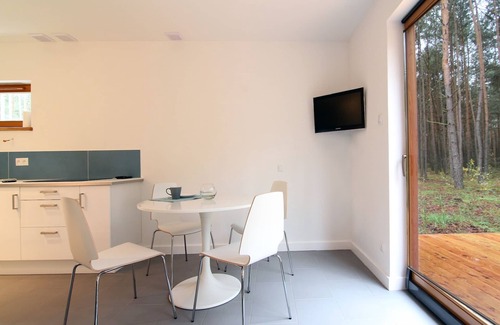 Osjakow Cottage | 'Aqua cottage' in Small Family Friendly Resort In Forest upon Warta Rive