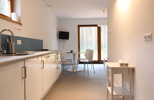 Osjakow Cottage | 'Aqua cottage' in Small Family Friendly Resort In Forest upon Warta Rive