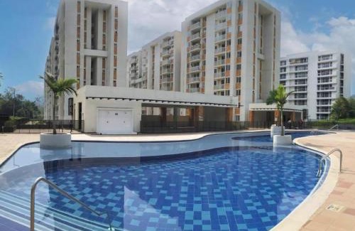 Villeta Apartment | AquaLuxe Apto, Aire-Acondicionado, balcon, cocina - hasta 7 Personas