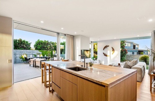 Omaha House | Architectural masterpiece, with private beach access.