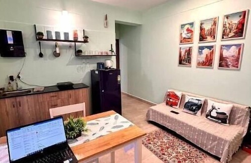 Grand Morrod Apartment | Around The World 1BHK w pool at Arpora by Slow Stays