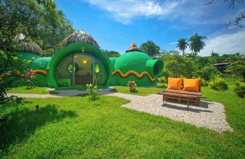Montezuma House | Artistic dome in tropical garden