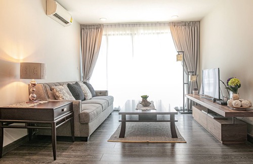 Asoke Condo | Asok Terminal 21/5mins BTS/MRT 2BR/6 PAX 市中心购物中心