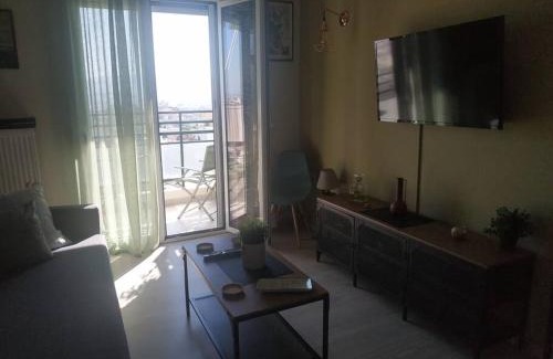 Chaidari Apartment | Athens view apartment near Metro station Agia Marina