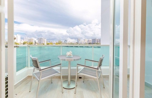Puerta de Tierra Apartment | Atlantic View Studio | One of the best views in San Juan in a fun and trendy loc