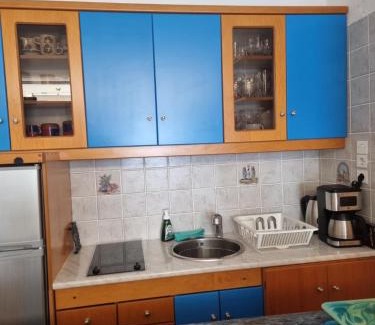 Loutraki-Agioi Theodoroi Apartment | Atlas Apartment with Private Beach and SeaView Blue