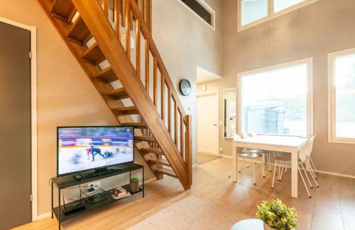 Syote Apartment | Aurinkorinne 2 - Modern 2BD & Loft, free wifi & sauna